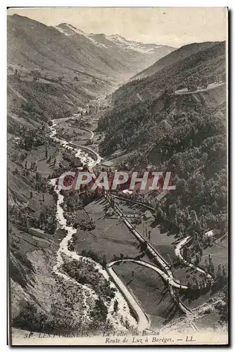 Cartes postales Les Pyrenees Vallee du Bastan Route de Luz a Bareges