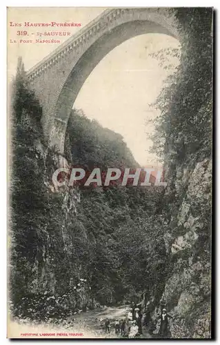 Ansichtskarte AK Les Hautes Pyrenees St Sauveur Le Pont Napoleon