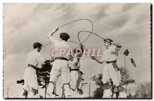 Moderne Karte Provinces de France Danses Basques