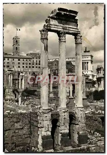 Cartes postales moderne Roma Foro Romano Caloraie del Tempio dei Castori Campidoglip