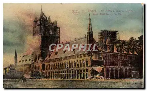 Cartes postales Ypres Les Hattes Pendant La Guerre Militaria