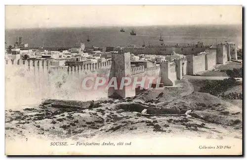 Cartes postales Sousse Fortifications Arabes Cote Sud Algerie