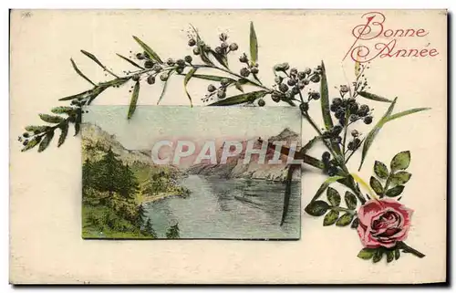 Cartes postales Bonne Annee Fleurs