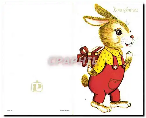 Cartes postales moderne Lapin Bonne annee