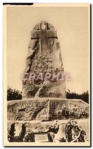 Cartes postales Monument du Bois des Caures eleve a la memoire du Colonel Driant et de ses Chasseurs Militaria