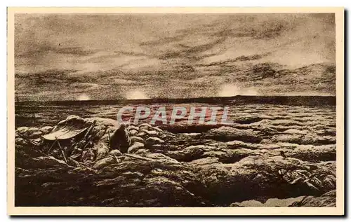 Cartes postales Une nuit calme devant Douaumont en 1916 Militaria