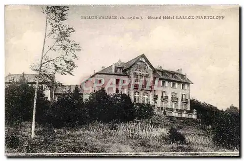 Cartes postales Ballon d'Alsace Grand Hotel Lalloz Martzloff