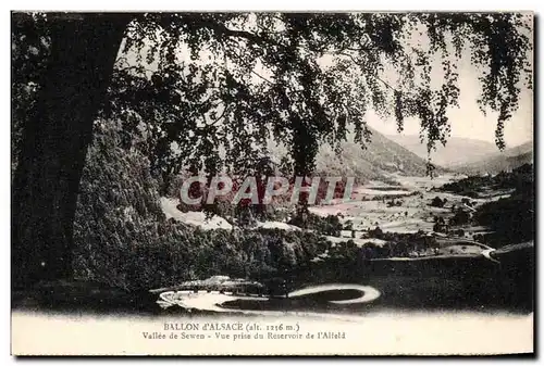 Ansichtskarte AK Ballon d&#39Alsace Vallee de Sewen Vue Prise du Reservoir de l&#39Alfeld