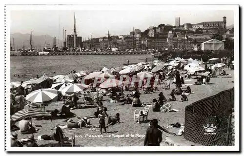 Cartes postales Cannes Le Suquet Et Le Plage