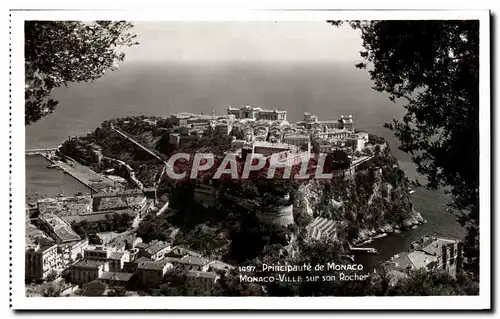 Cartes postales Principaute De Monaco Monaco Ville Sur Son Rocher