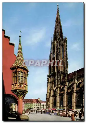 Cartes postales moderne Freiburg Schwarzwald Munster und Erker des Historischen Kaufhauses