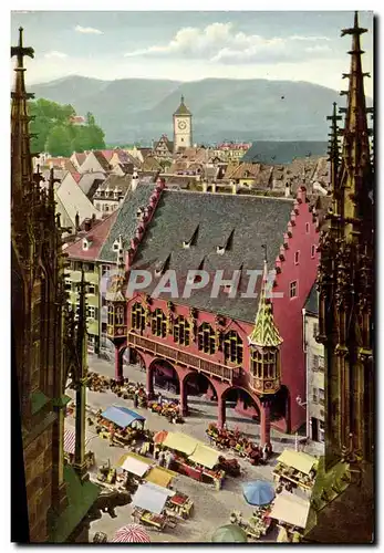 Cartes postales moderne Freiburg Schwarzwald Blick Vom Munster auf histor Kaufhaus