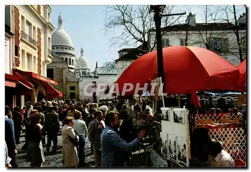 Cartes postales Paris Et Ses Merveille Montmartre La Place du Tertre Ses