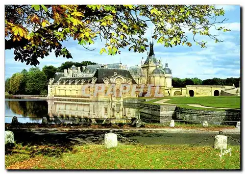 Moderne Karte Chateau De Chantilly Facade est du petit Chateau