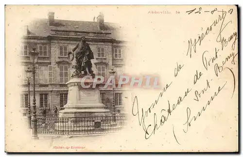 Ansichtskarte AK Abbeville le Statue de Lesueur