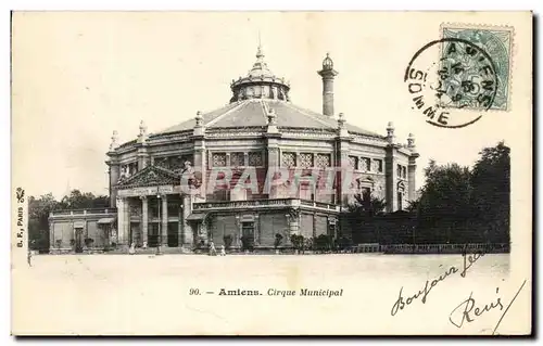 Cartes postales Amiens Cirque Municipal