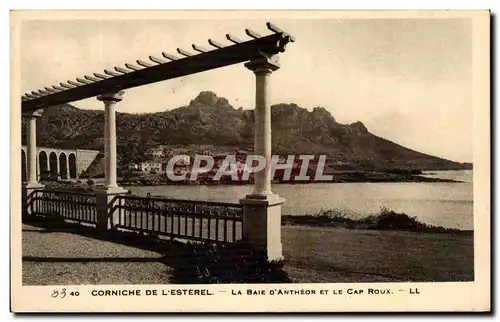 Cartes postales Corniche De L'Esterel La Baie D'Antheor Et Le Cap Roux