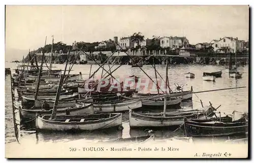 Cartes postales Toulon Mourillon Pointe de la Mitre Bateaux