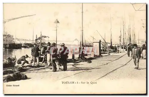 Cartes postales Toulon Sur Le Quai pecheurs