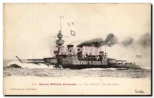 Cartes postales Marine Militaire Francaise Le Valmy Garde Cotes Guerre