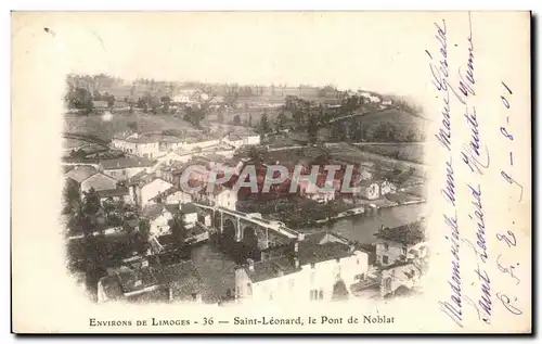 Ansichtskarte AK Environs de Limoges Saint Leonard le Pont de Noblat