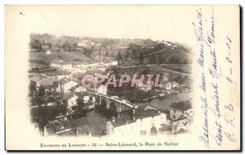 Cartes postales Environs de Limoges Saint Leonard le Pont de Noblat