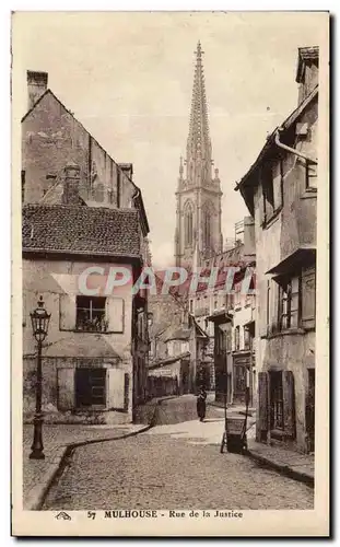 Cartes postales Mulhouse Rue de la Justice