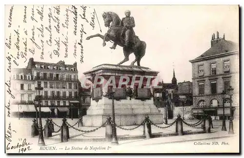 Cartes postales Rouen La Statue de Napoleon 1er