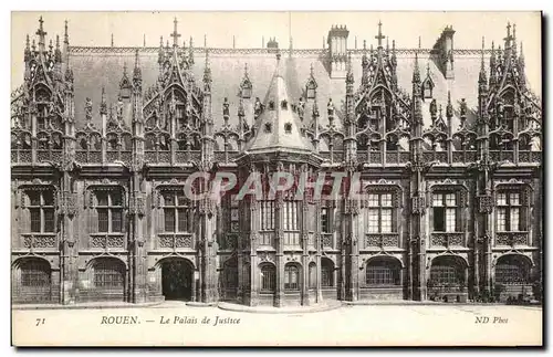 Cartes postales Rouen La Palais de Justice