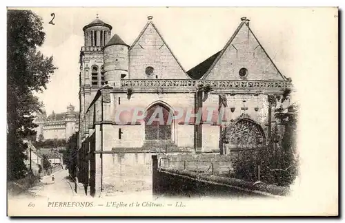 Cartes postales Pierrefonds L&#39Eglise et le Chateau