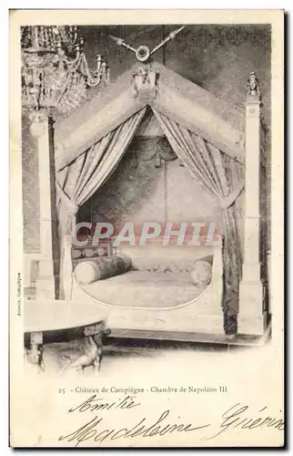 Cartes postales Chateau de Compiegne Chambre de Napoleon III