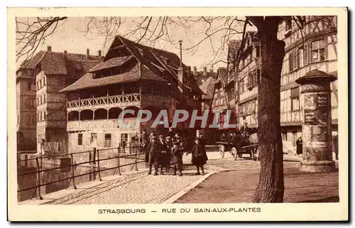 Cartes postales Strasbourg Rue Du Bain Aux Plantes Enfants