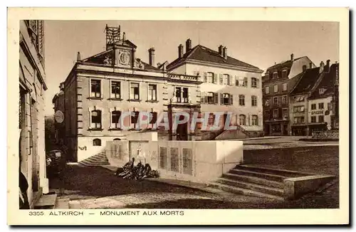 Cartes postales Altkirch Monument Aux Morts Militaria