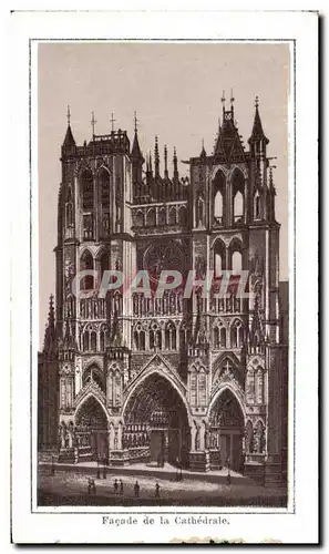 Cartes postales Facade de La Cathedrale Amiens