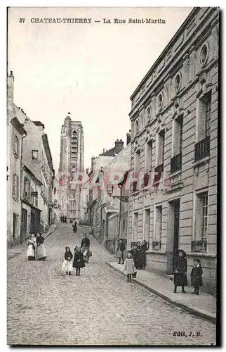 Cartes postales Chateau Thierry La Rue Saint Martin