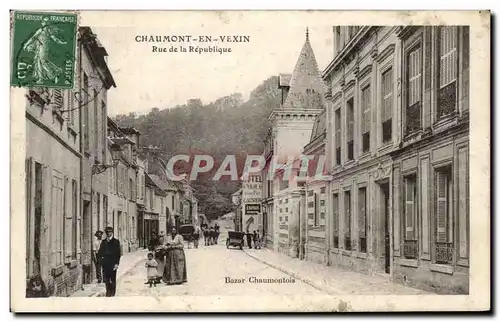 Cartes postales Chaumont En Vexin Rue de la Republique