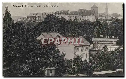 Cartes postales Zabern I Els Partie beim Schloss