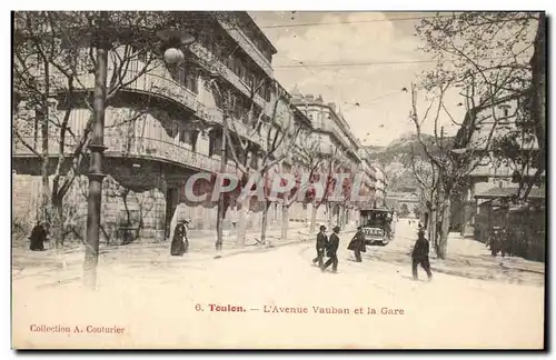 Cartes postales Toulon L'Avenue Vauban Et La Gare