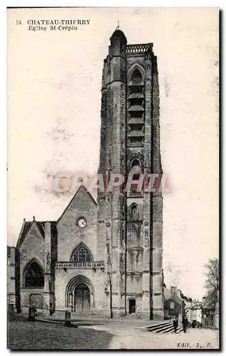 Cartes postales Chateau Thierry Eglise St Crepin