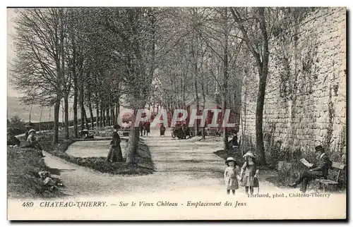 Cartes postales Chateau Thierry Sur Le Vieux Chateau Emplacement des Jeux Enfants