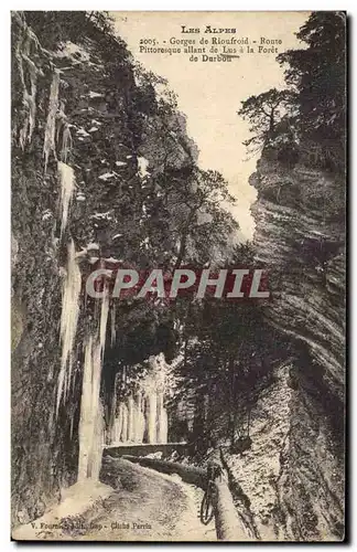 Cartes postales Les Alpes Gorges de Rioufroid Route Pittoresque allant de Lus a la Foret de Durbon