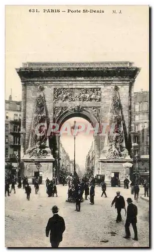 Cartes postales Paris Porte St Denis