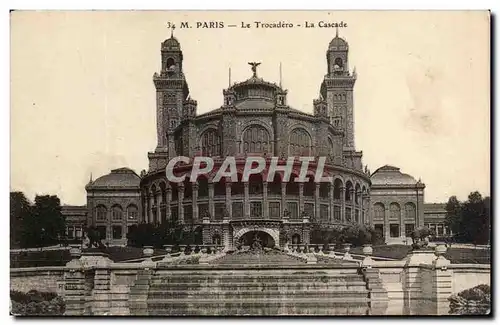 Cartes postales Paris Le Trocadero Le Cascade