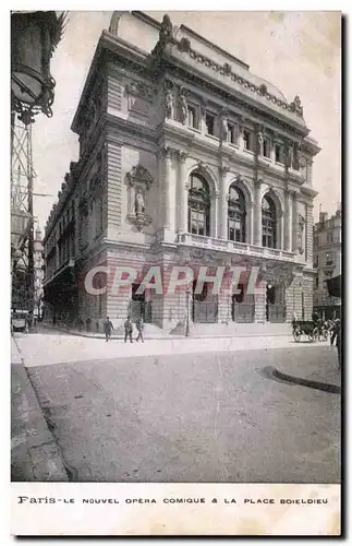 Ansichtskarte AK Paris Le Nouvel Opera Comique La Place Boieldieu