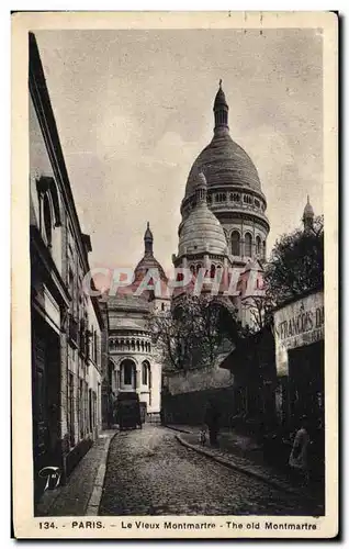 Cartes postales Paris Le Vieux Montmartre Sacre Coeur