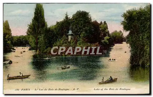 Cartes postales Paris Le Lac du Bois de Boulogne