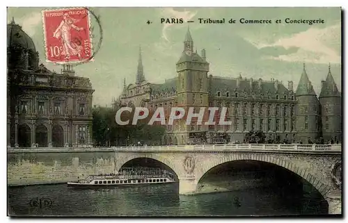 Ansichtskarte AK Paris Tribunal de Commerce et Conciergerie Peniche