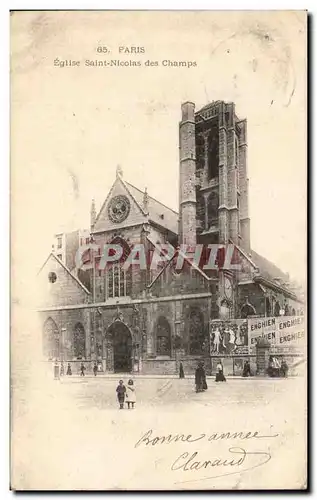 Cartes postales Paris Eglise Saint Nicolas des Champs