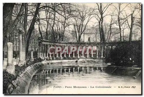 Ansichtskarte AK Paris Parc Monceau La Colonnade