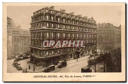 Ansichtskarte AK Paris Central Hotel Rue du Louvre Paris